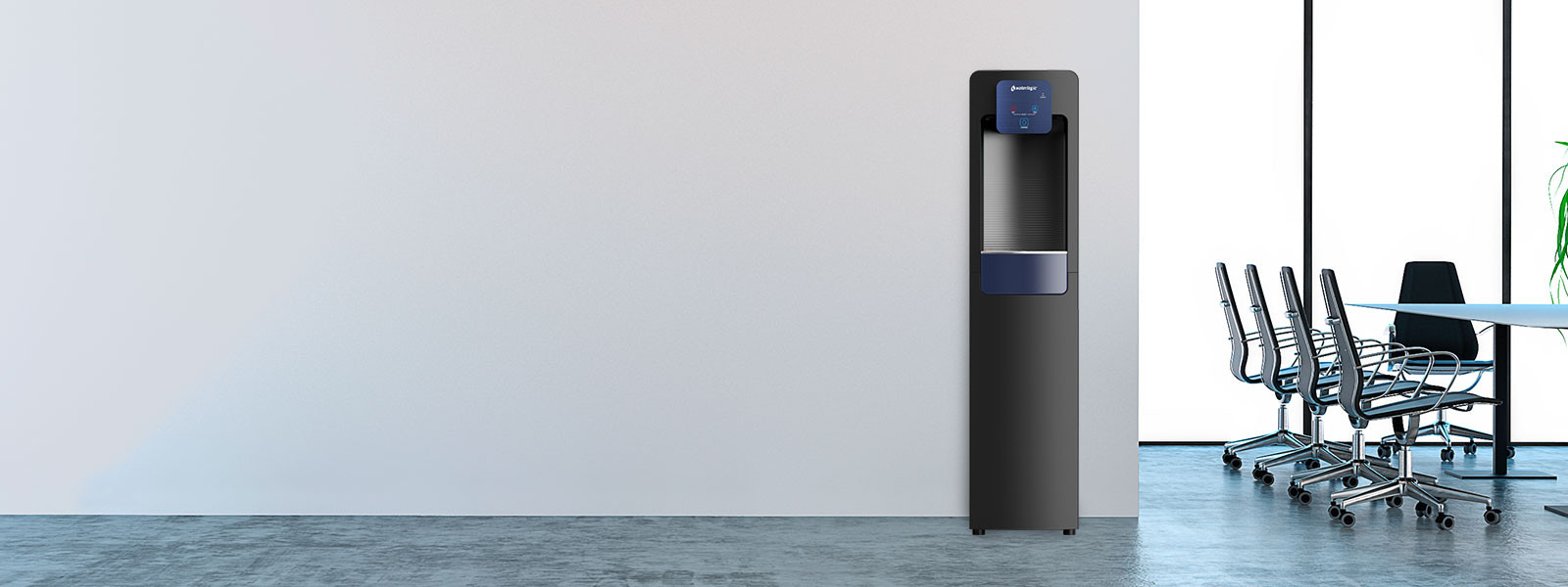 Waterlogic WL30 bottleless water cooler in a modern office